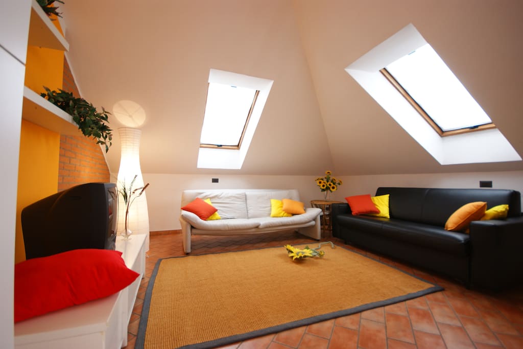 sala con divano letto