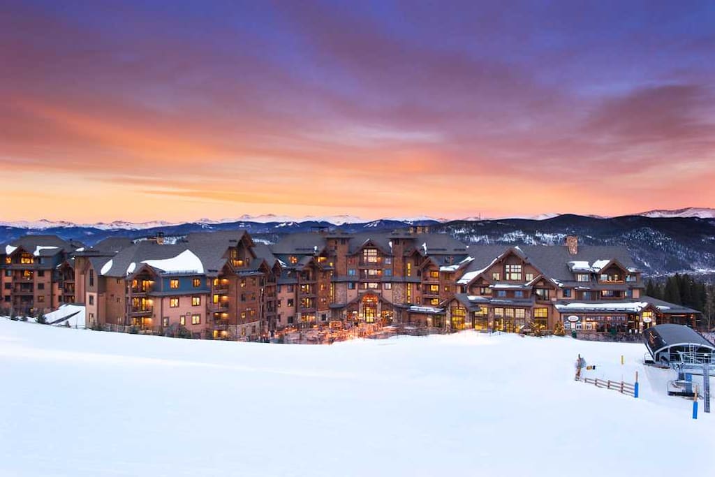 Luxury on the slopes of Breckenridge with Rocky Mountain views from the resort property