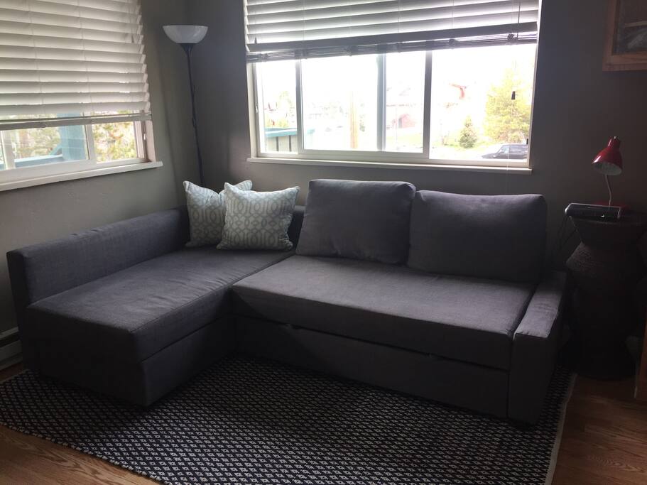 Pull out sofa in living room