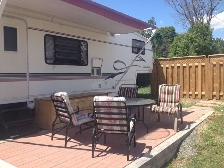 The RV Patio; come and relax tonight!