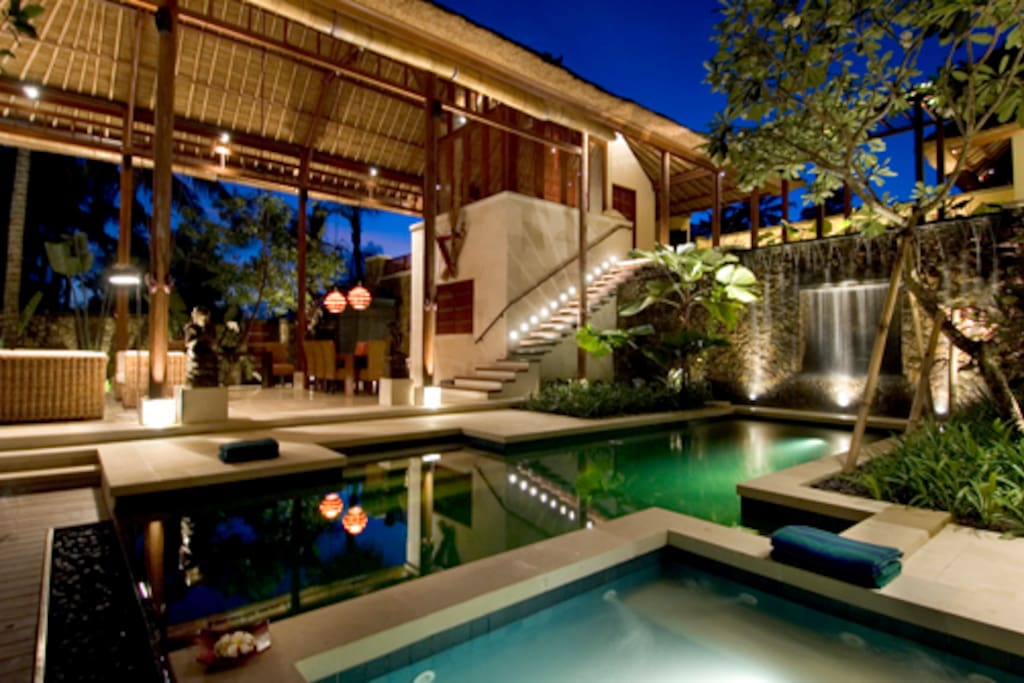 Evening view from the jacuzzi