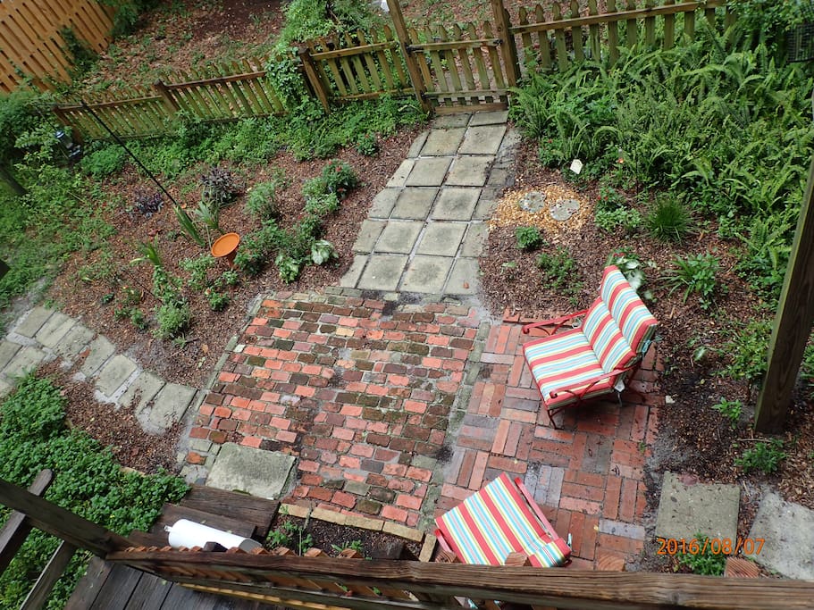 Large second floor deck