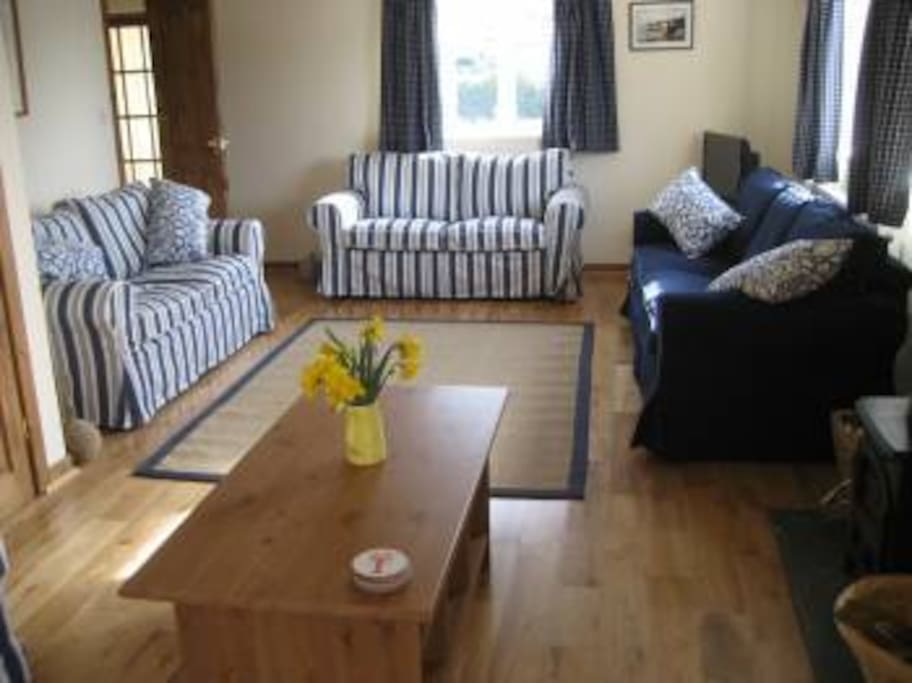 Sitting room with log burner
