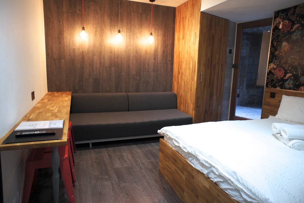 Here is the double sofa bed for the 3rd and 4th guest.
