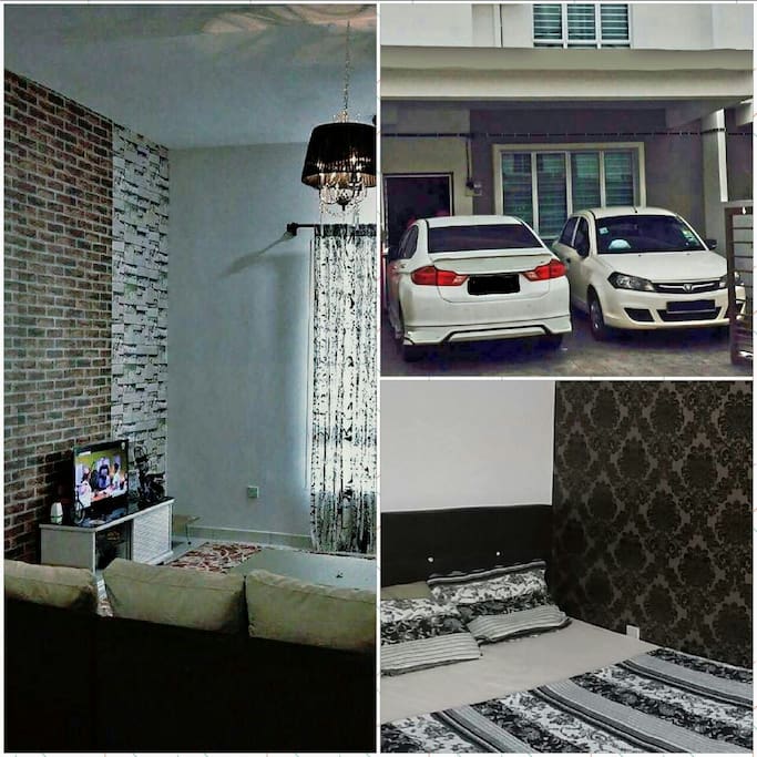 LIVING HALL WITH TV, PARKING FOR 2 + 2 (OUTSIDE) CAR