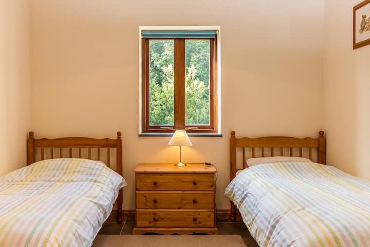 غرفة مزدوجة بسريرين مفردين