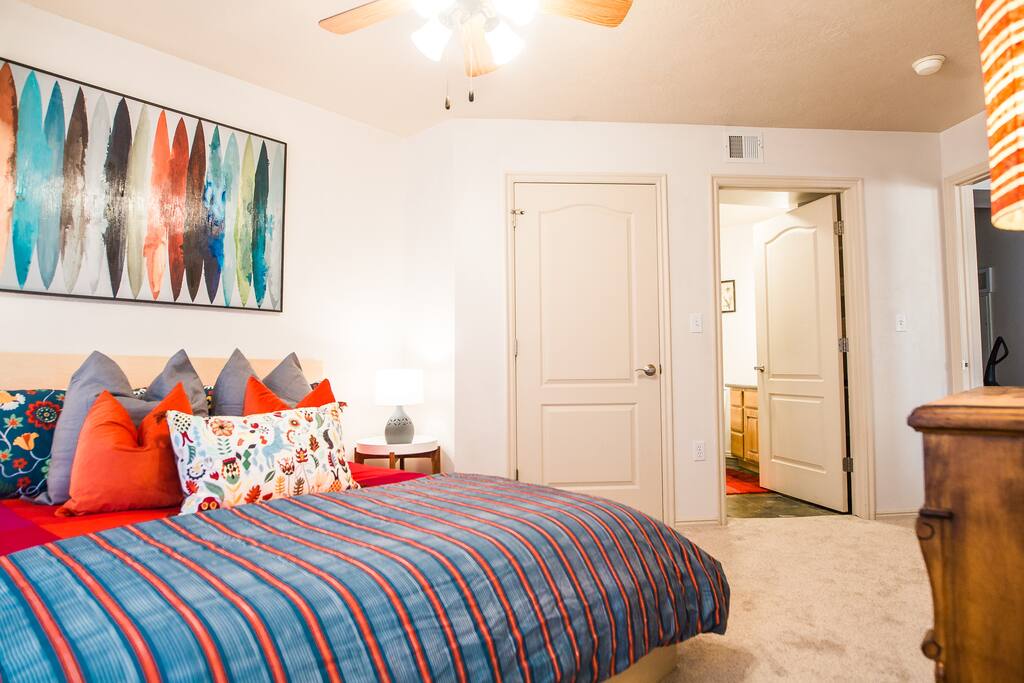 Bath and closet off master bedroom.