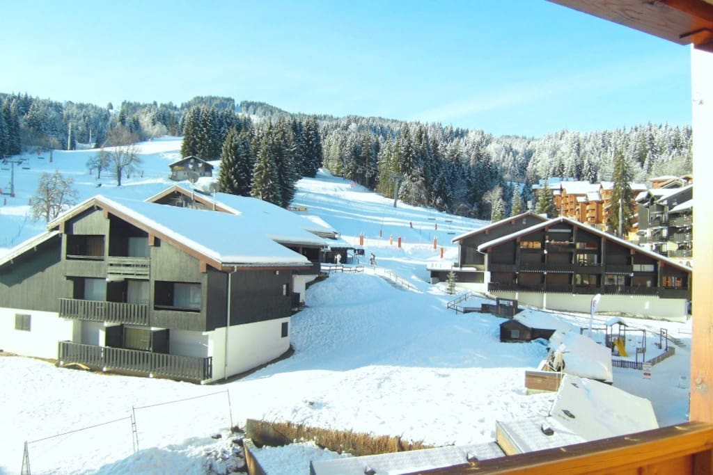 Winter view from balcony