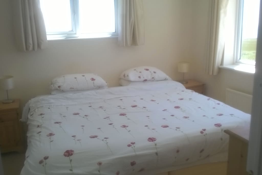 Master bedroom with sea views