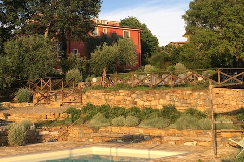 Ancient Tuscan farmhouse near the sea