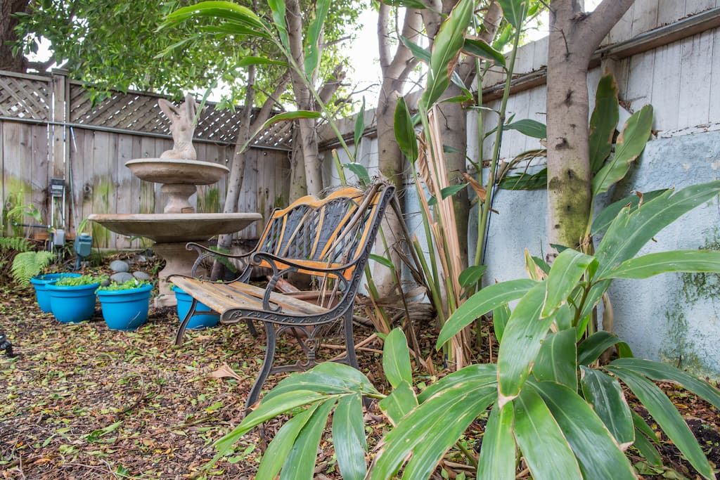 Tranquil private patio area.