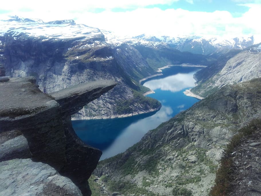 Trolltunga,a natural attractions in hardanger thats within easy reach from my home