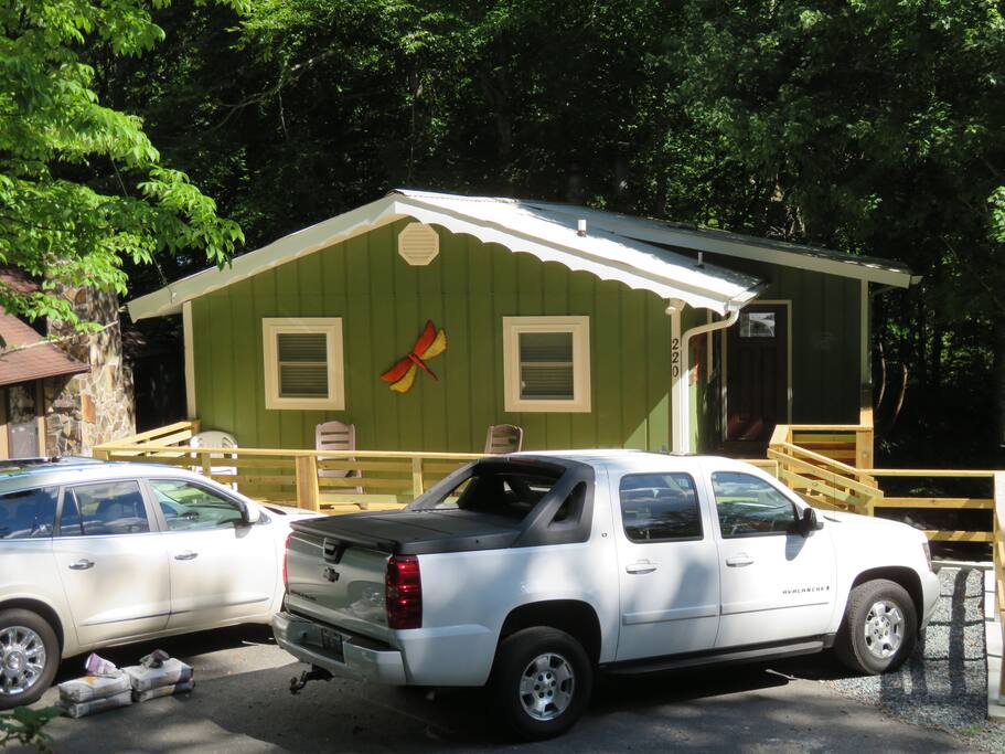 front of house- parking