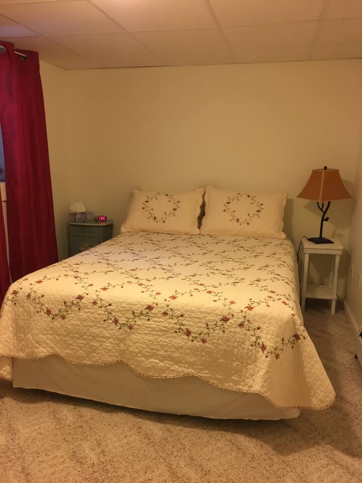 Master bedroom queen size bed