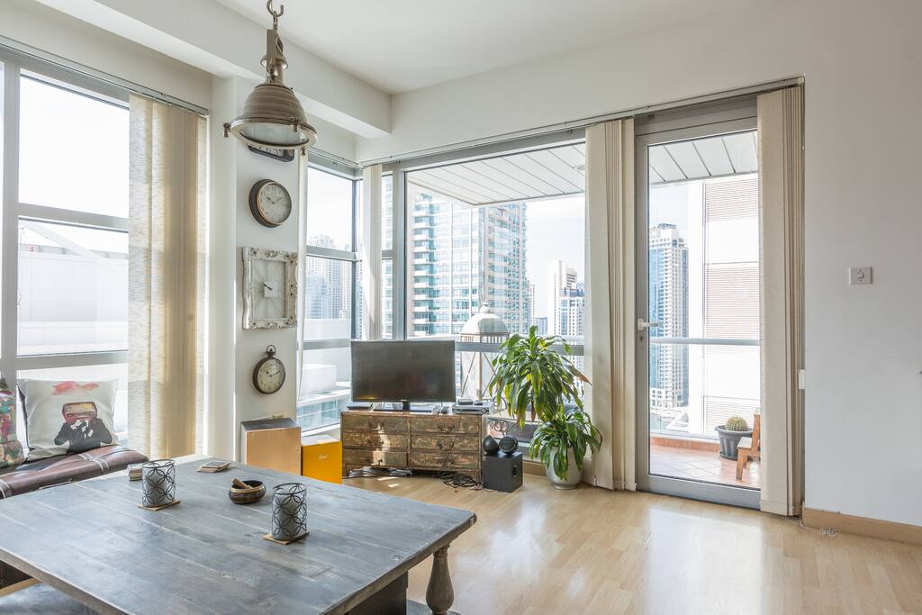 Lots of light in the living room