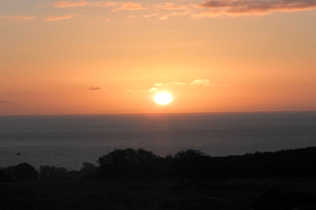 sunrise view over the ocean