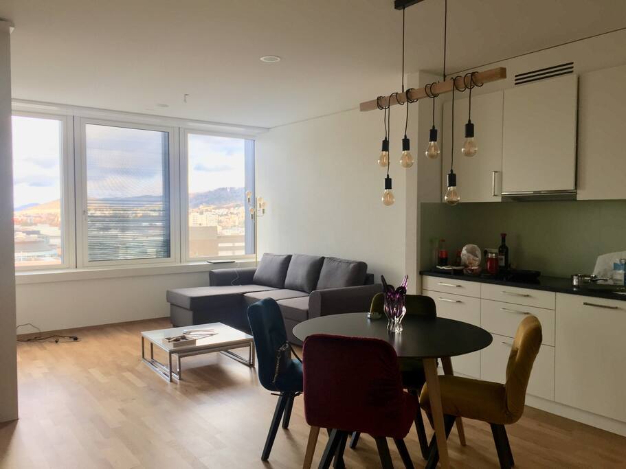 Living Room ( no tv, you need to talk or explore the city :))