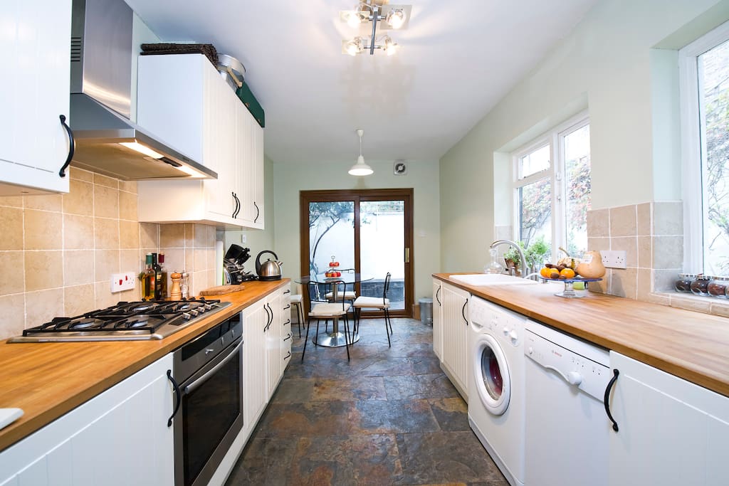 Chat about the day ahead whilst you prepare breakfast in our homely eat in kitchen