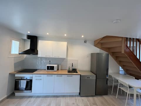 Nice duplex in the city center of Igny