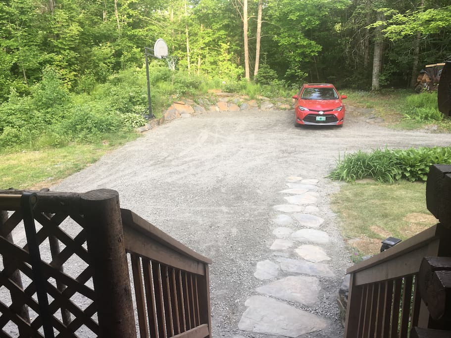 Our driveway was expanded and re-graveled spring of 2018.