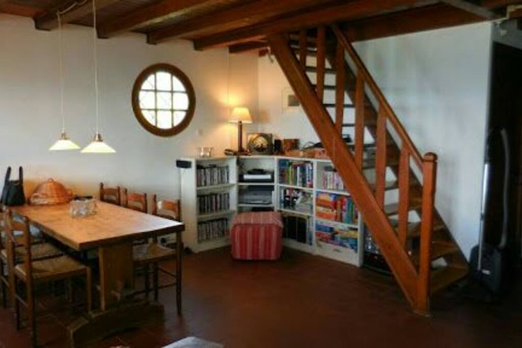 Dining area in the living room