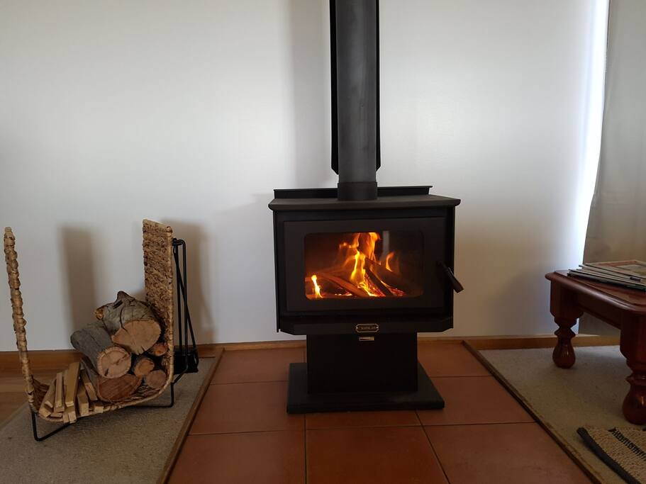 Cosy warm fire for chilly winter evenings