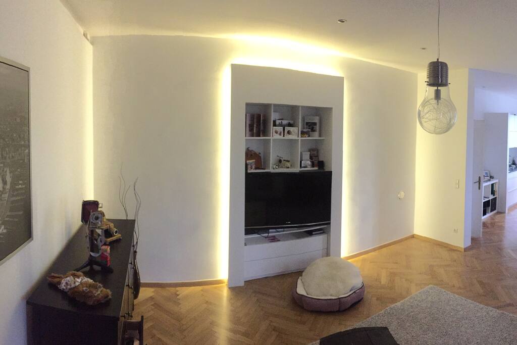 Fernsehwand im Wohnzimmer