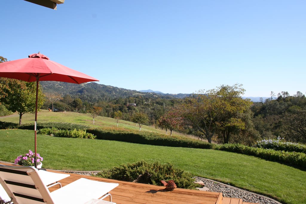 Views from back yard of Alexander Valley and Mt. St Helena
