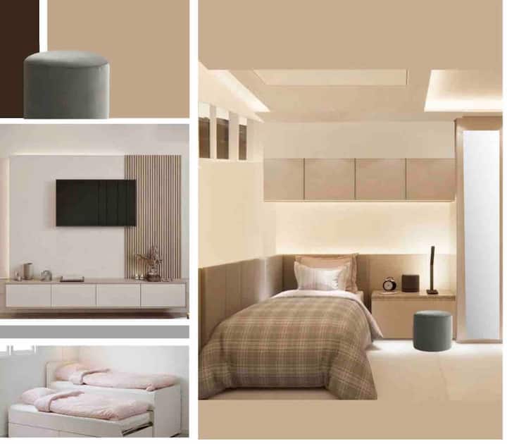 การแสดงผลในห้องนอนเพิ่งทำเสร็จ