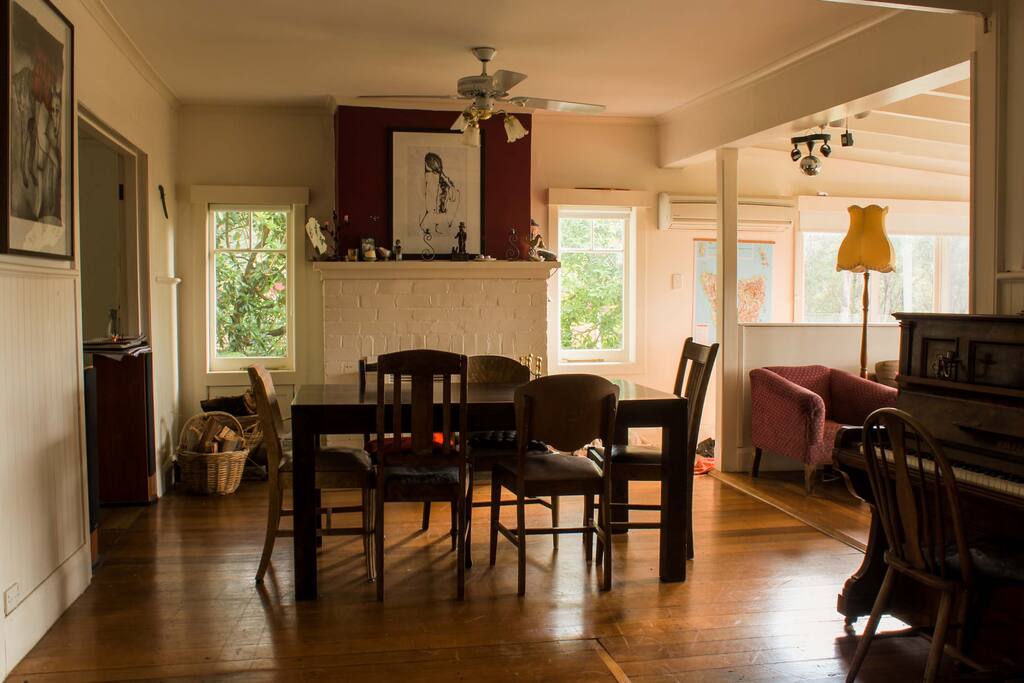 Dining Room plus piano