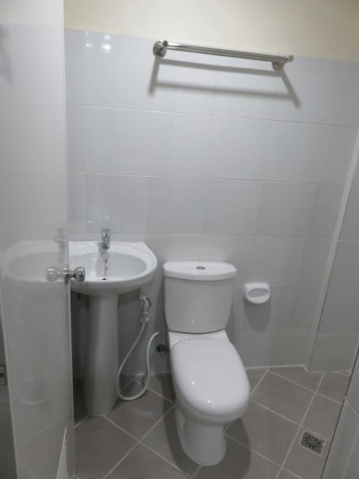Bathroom: Shower comes with heater