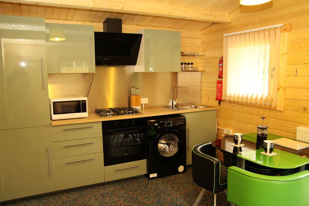 Kitchen and open plan living area