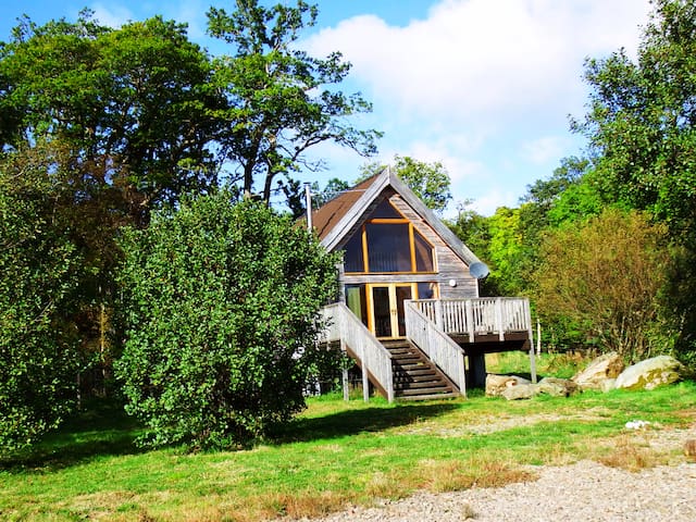 Lochside Log Cabin With Hot Tub Cabins For Rent In Dalavich