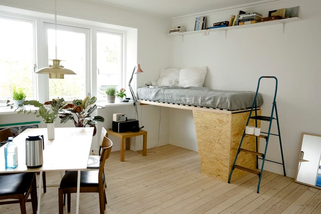 Living room with a balcony