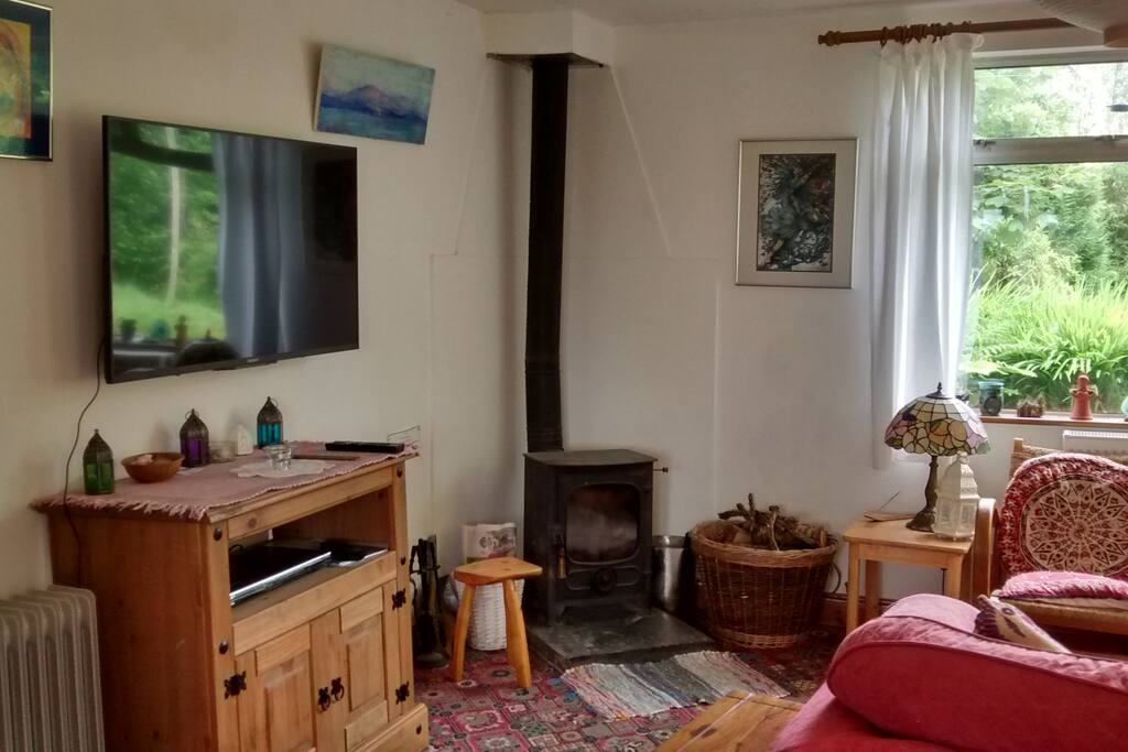 Wood stove in the Lodge...
