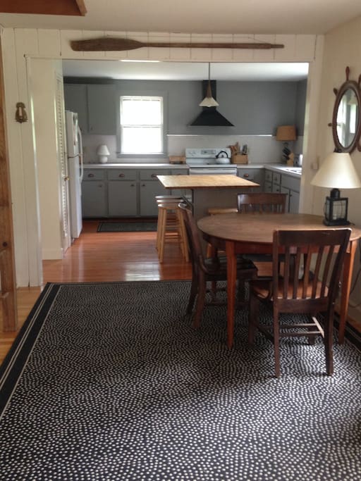 Open kitchen wing allows family to gather far from bedrooms