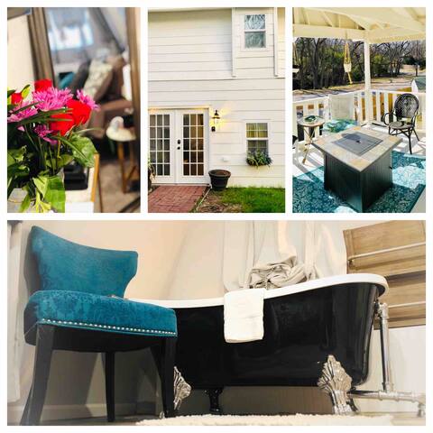 Two-story romantic Carriage House