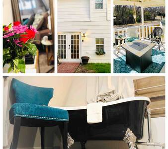 Two-story romantic Carriage House