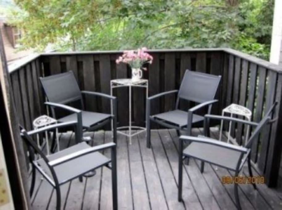 Terrace off the second floor outside kitchen