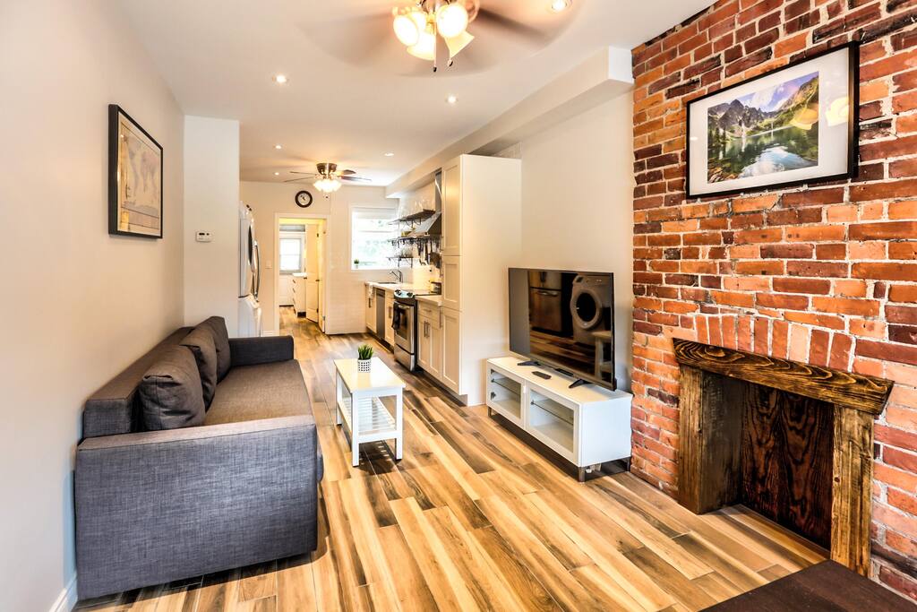 Main living area (and sofa easily converts into double bed)