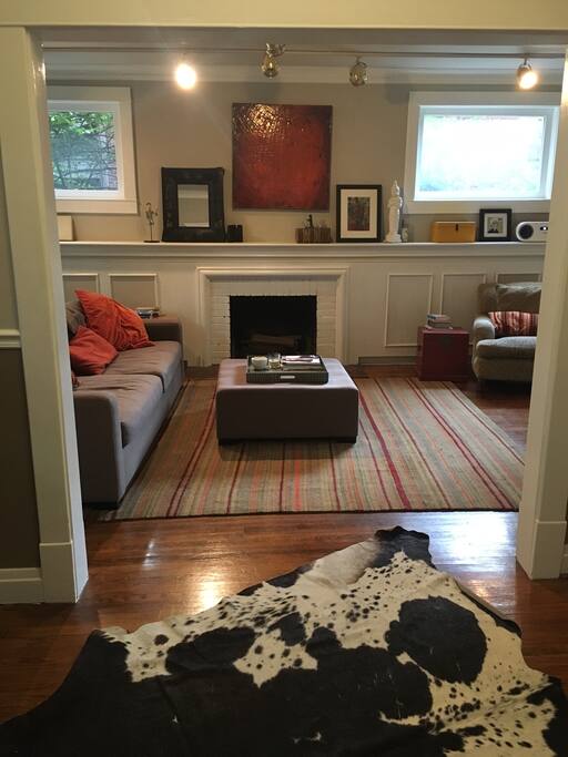 living room from the entry