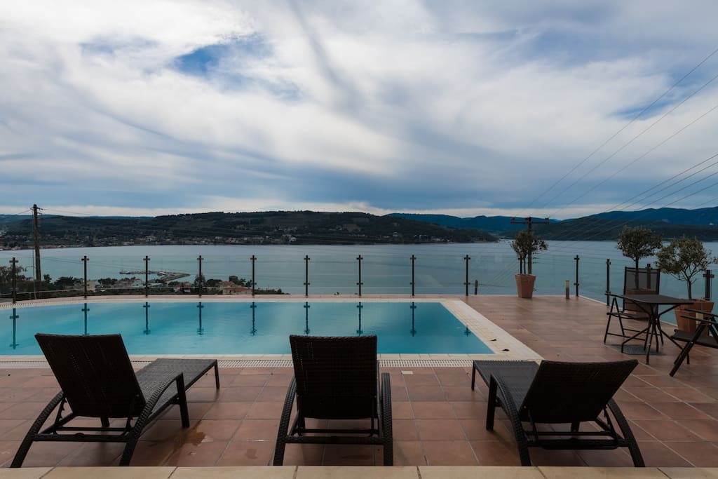 Swimming pool with amazing sea view