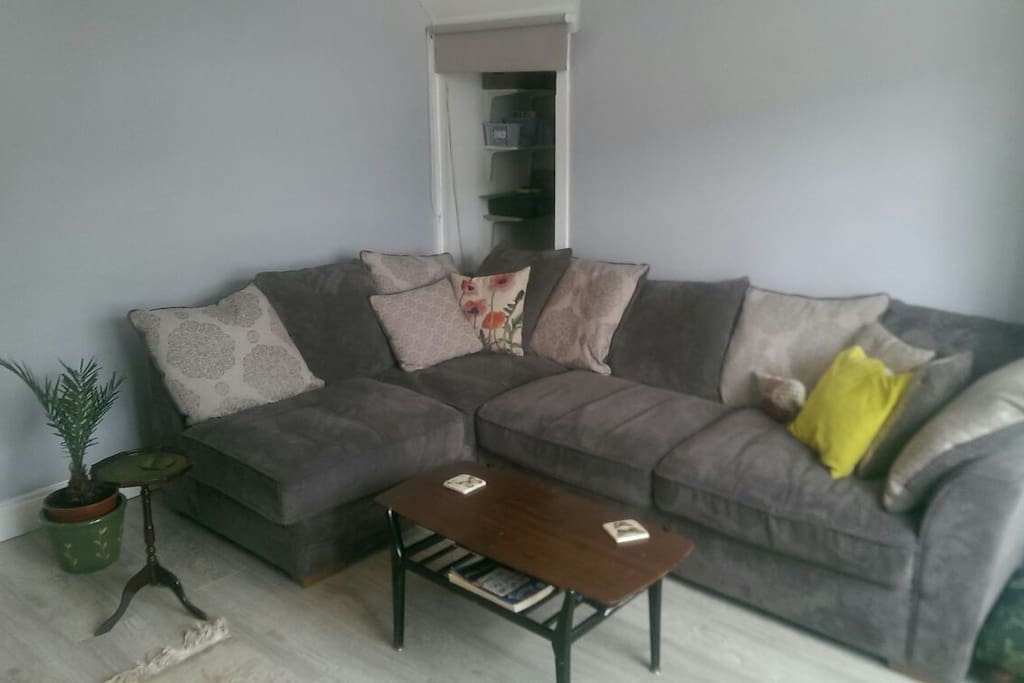 Super comfortable L-shaped couch