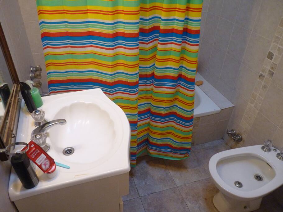 The shared bathroom
