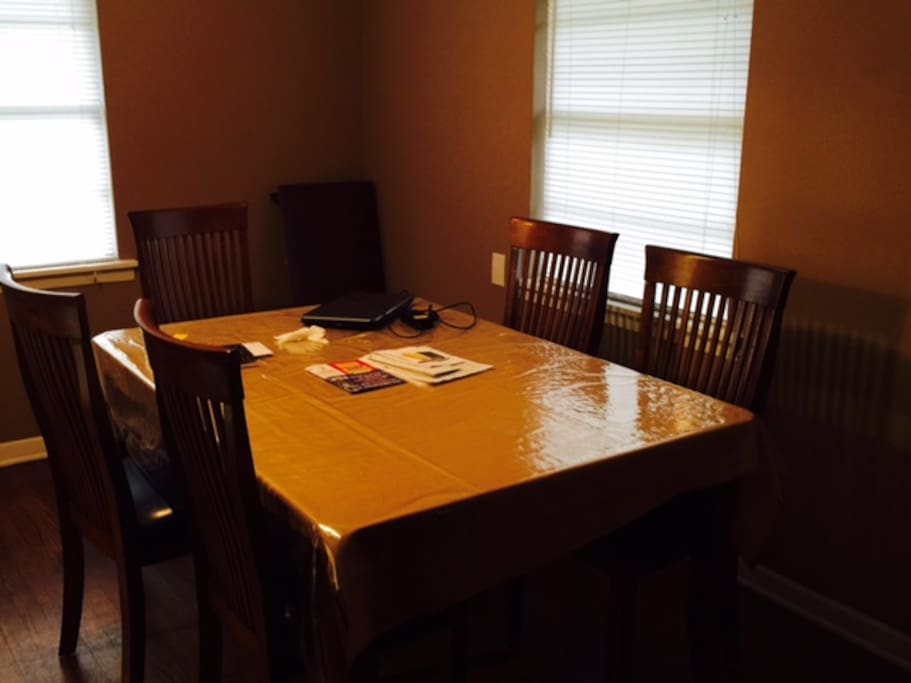 Dining table and 6 chairs