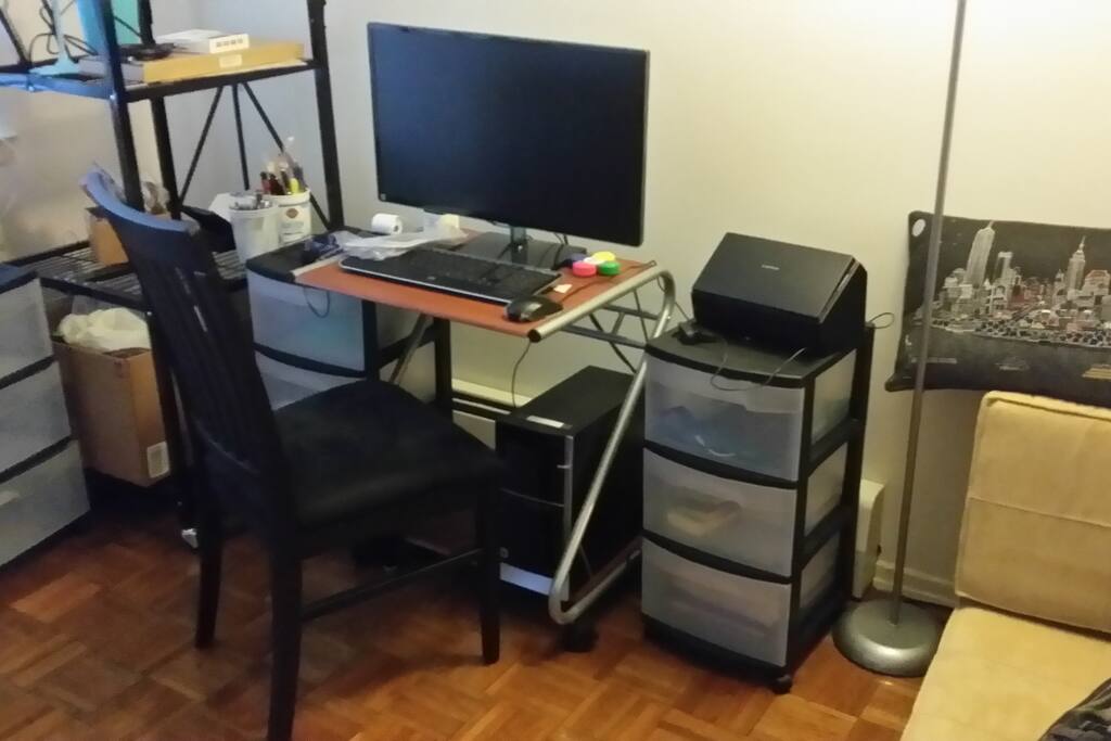 One of Two PCs with Fujitsu Scanner Attached