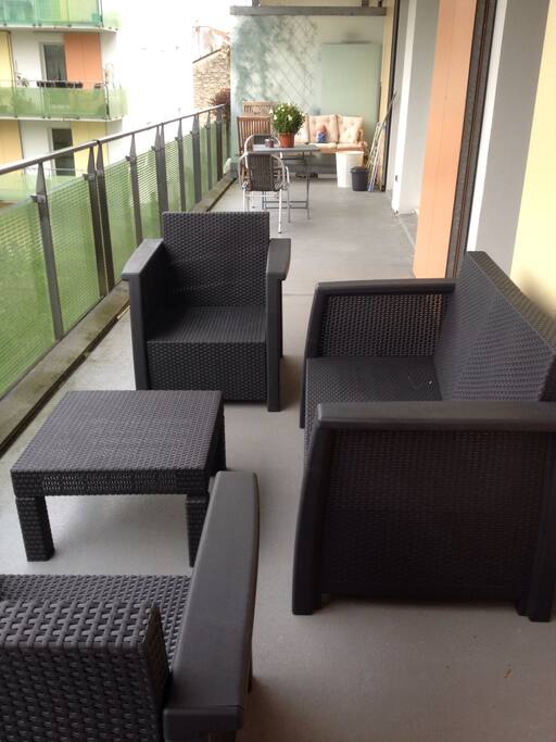 Coin détente sur la terrasse