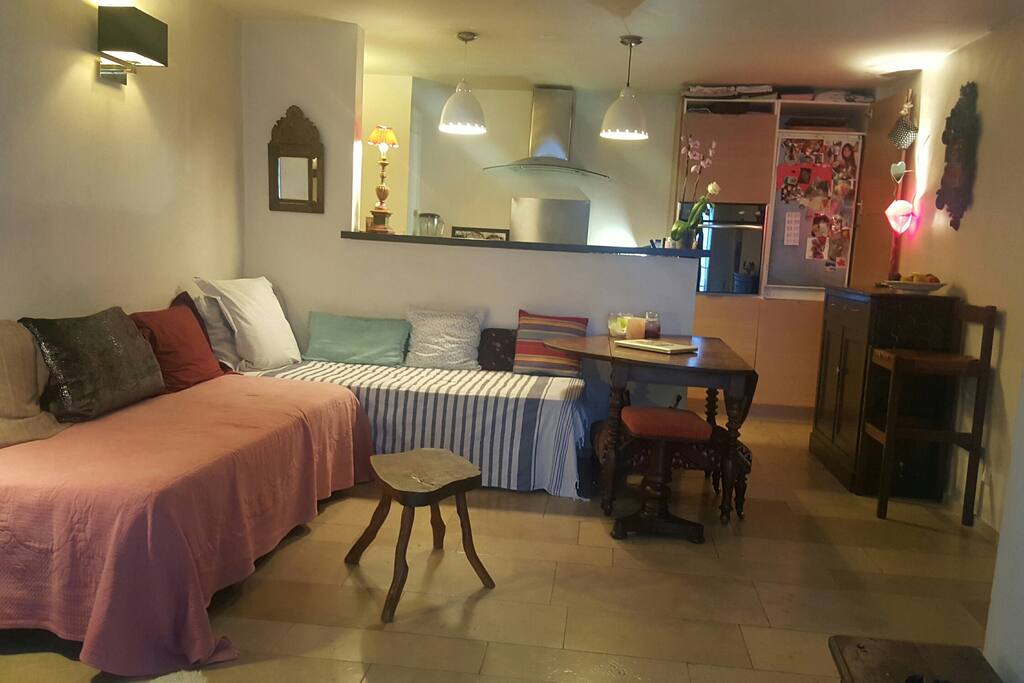 Livingroom and kitchen-