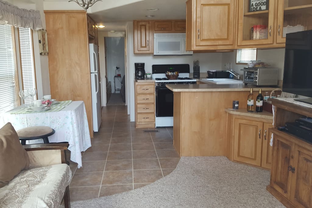 As you enter - Eating Area, Kitchen, Living Room.
