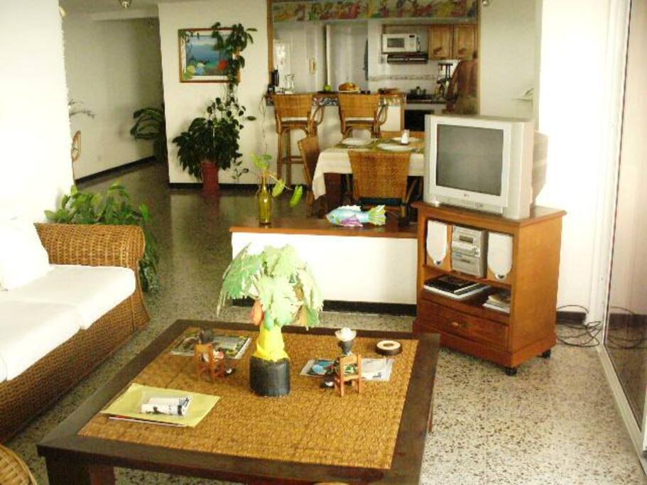 Living room, view to the dining room